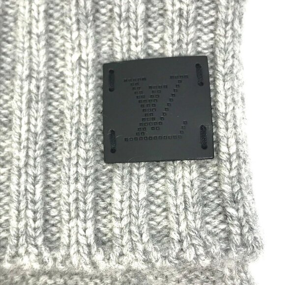 LOUIS VUITTON M72679 Damier leather patch Gonhelshinki gloves Cashmere gray - Picture 10 of 10